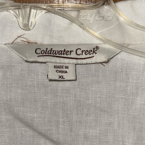 Coldwater Creek White Linen Jacket - Picture 2 of 5